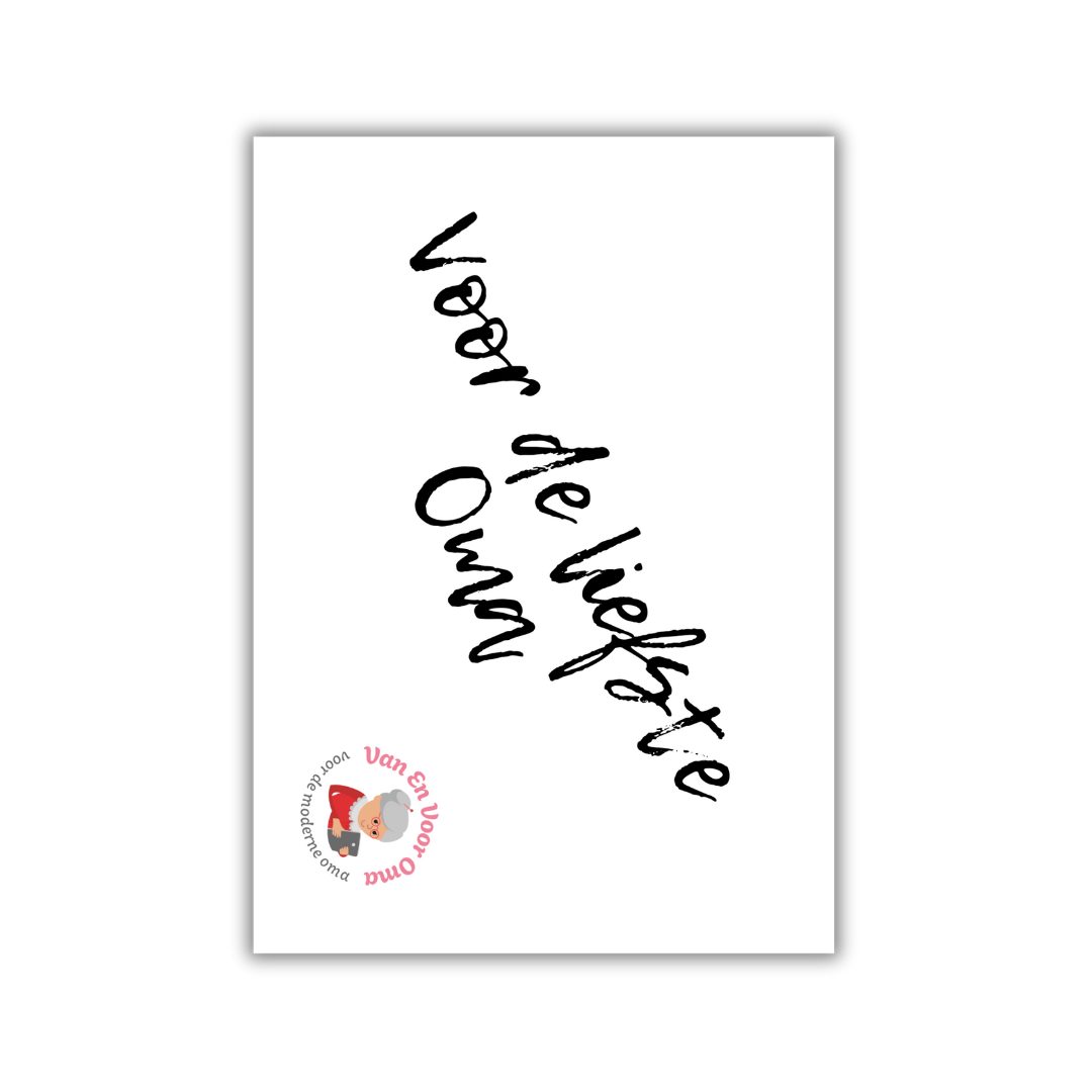 Kaart Voor de liefste Oma