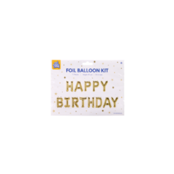 Folie ballon set Happy Birthday - Van En Voor Oma